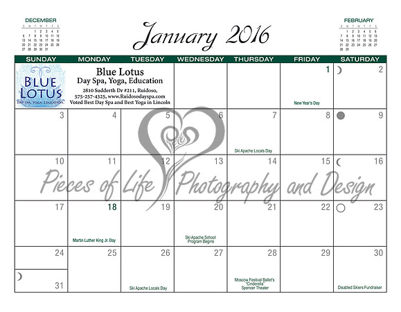 #1 Calendar 2015