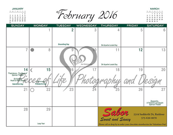 #1 Calendar 2015
