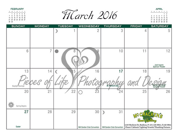 #1 Calendar 2015