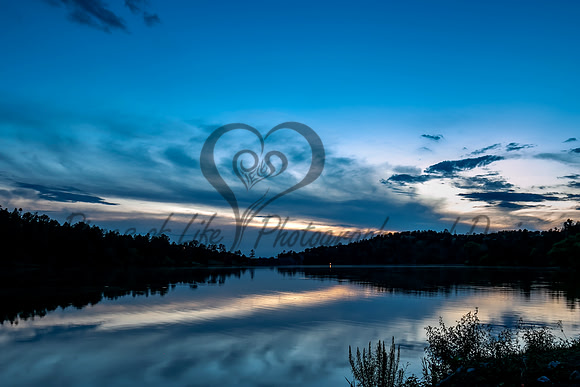 Blue Hour Serenity at Lake Roberts